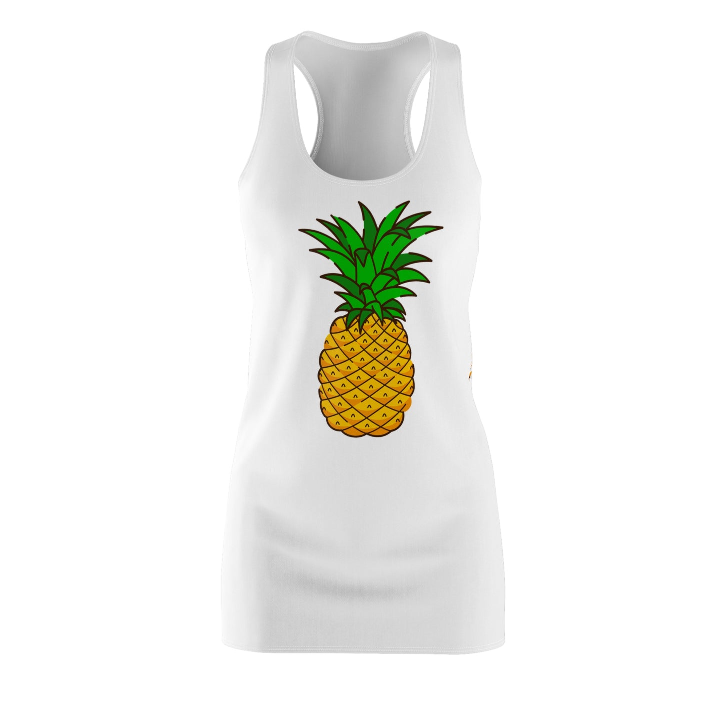 Ananas Racerback Kleid – Tropisches Sommerkleid