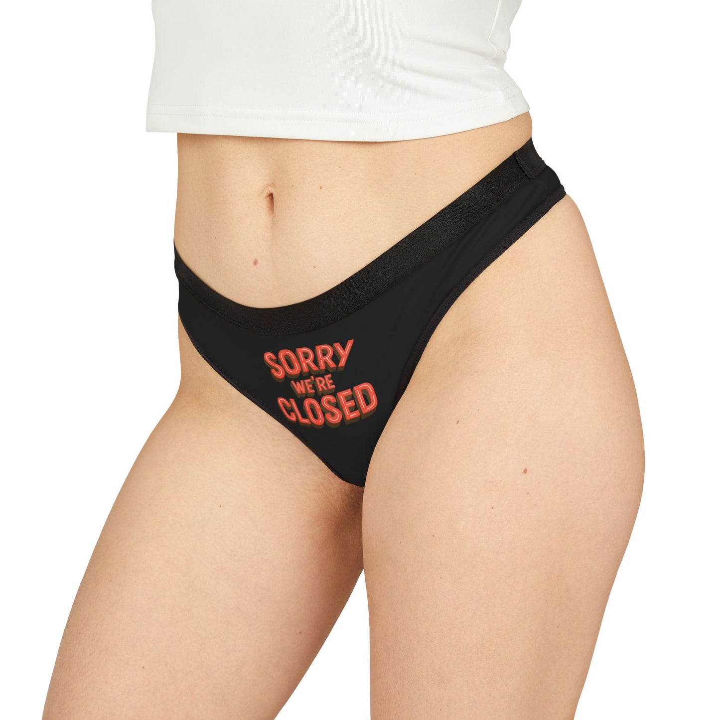 Damen Thong Unterwäsche Sorry Closed Lustige Slips MauserDesign