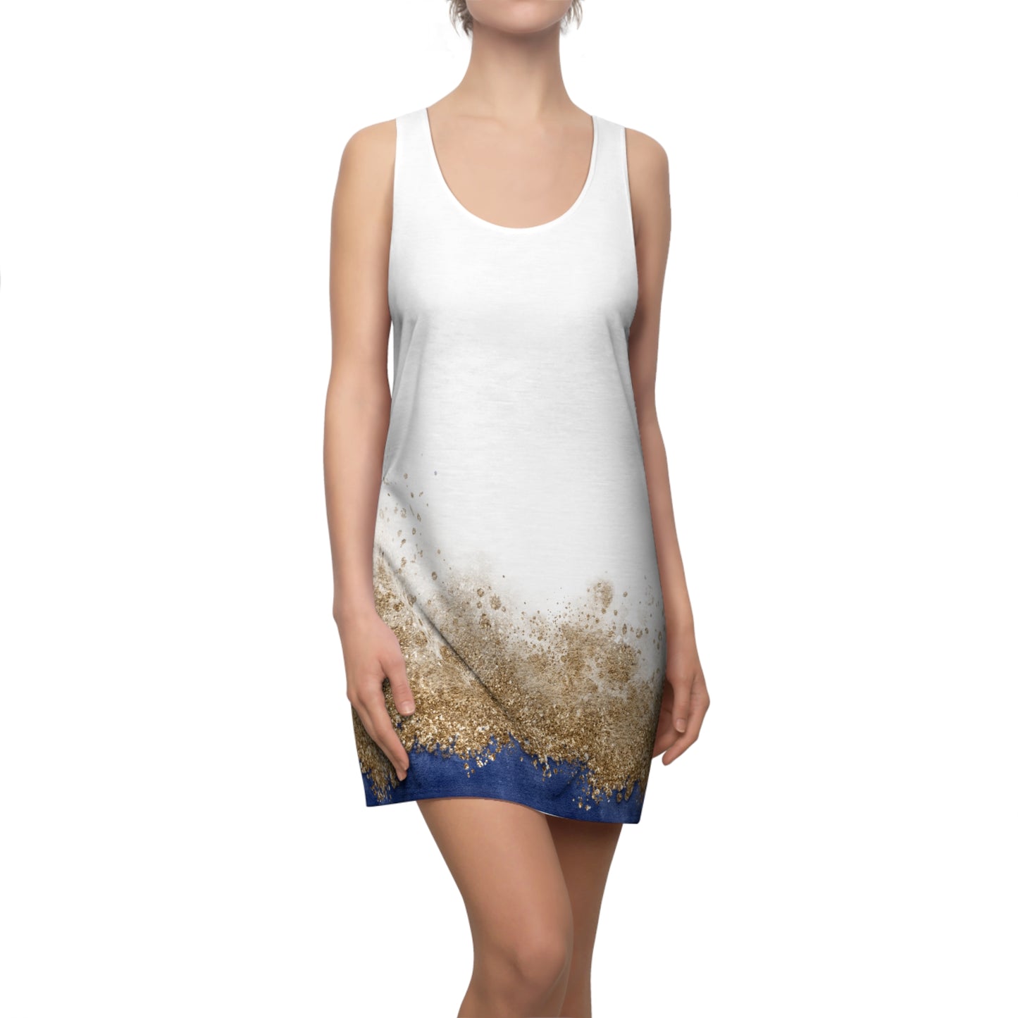 Golden Shore Racerback Kleid – Leichtes Urlaubskleid