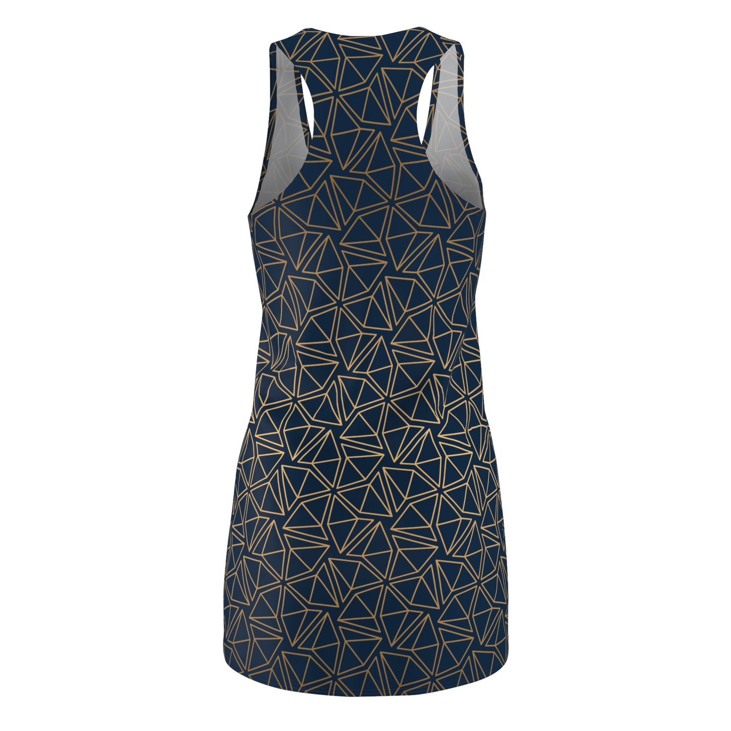Luxury Racerback Dress mit Geometrischem Linienmuster