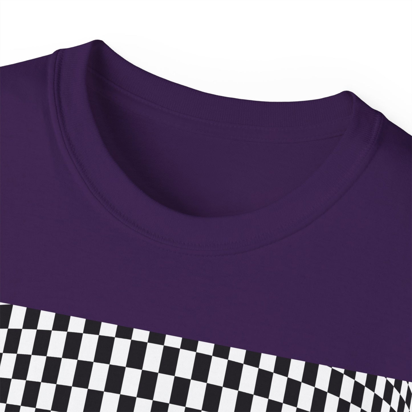Black White Checkerboard T-Shirt – Retro Streetwear Tee