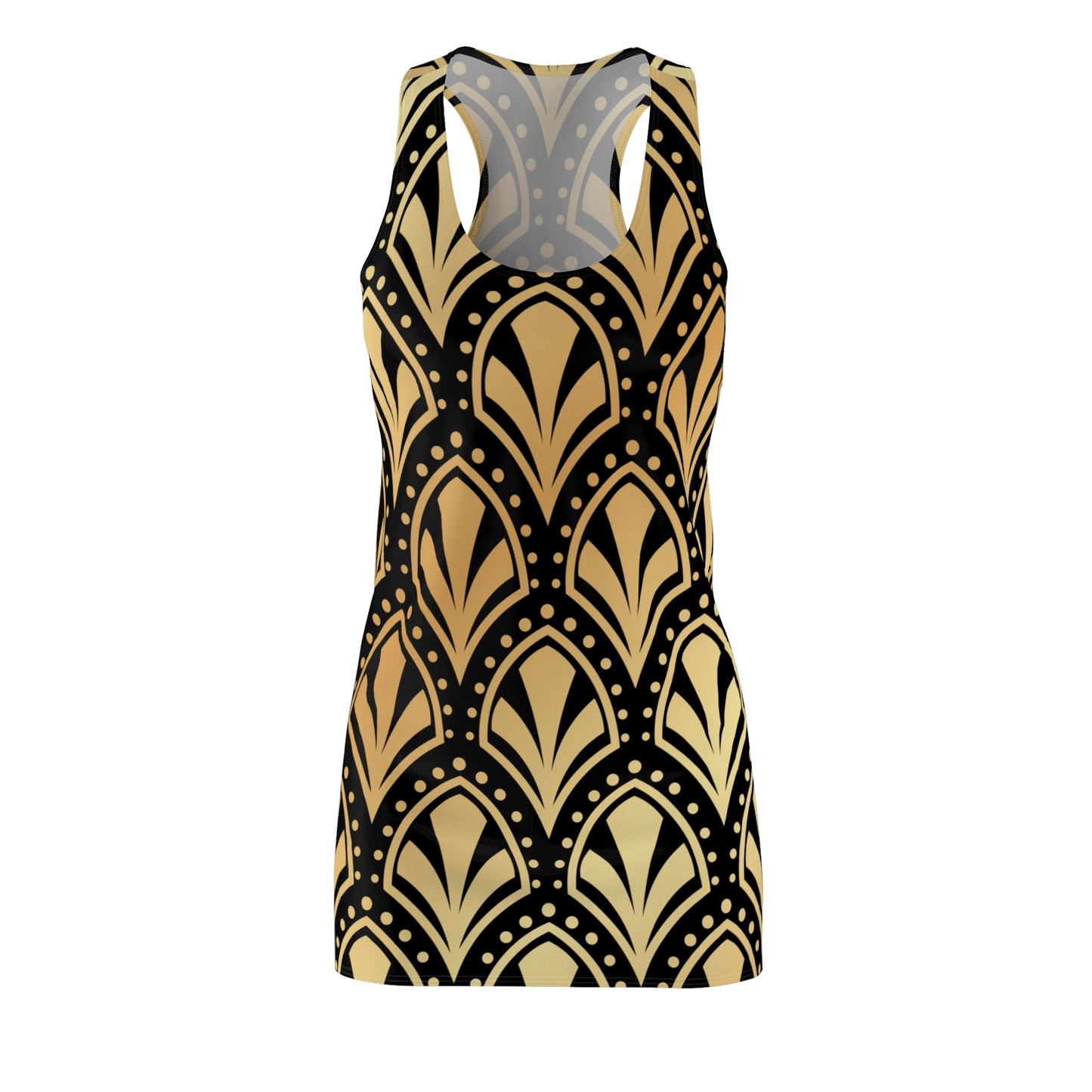 Luxury Racerback Dress mit Elegant Art Deco Muster