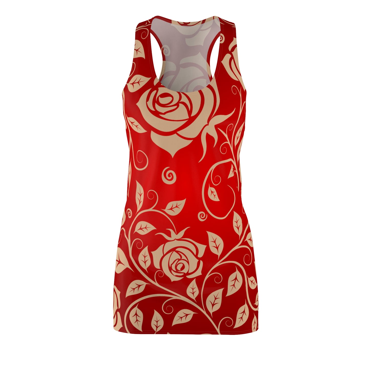 Rot Rose Racerback Kleid – Elegantes Sommerkleid