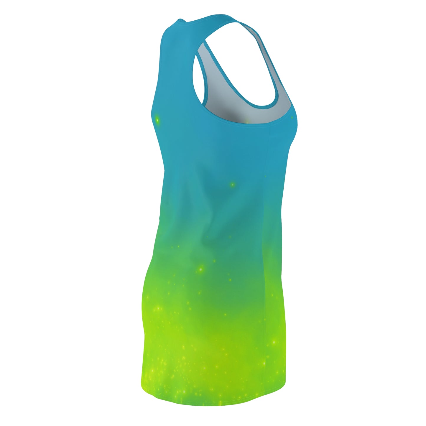 Racerback Kleid mit Türkis-Grün Farbverlauf – leicht & sommerlich