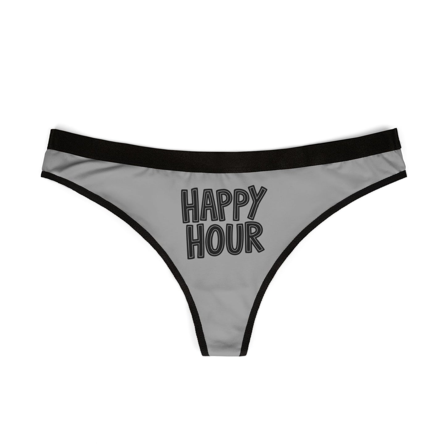 Damen Thong Unterwäsche Bequeme Atmungsaktive Slips Happy Hour