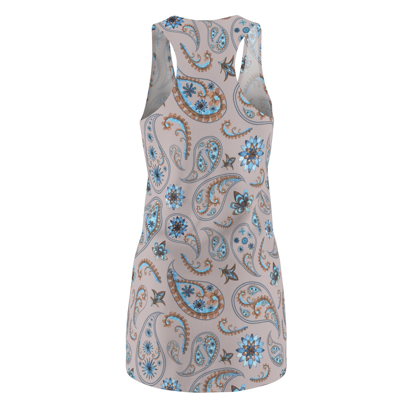 Paisley Racerback Kleid – Bohemian Sommerkleid