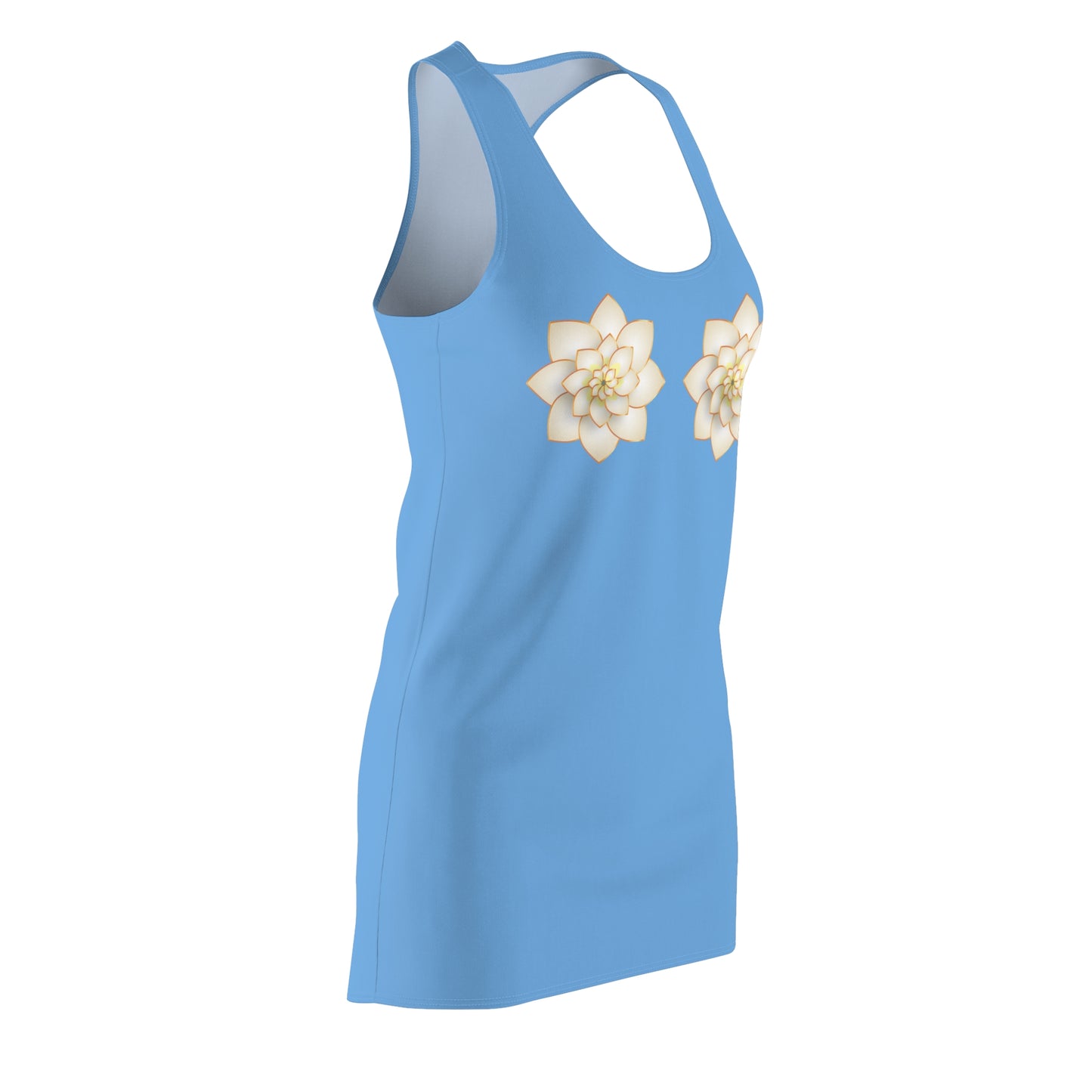 Hellblaues Damen Kleid Lotus Racerback Sommer Elegant Alltag Events