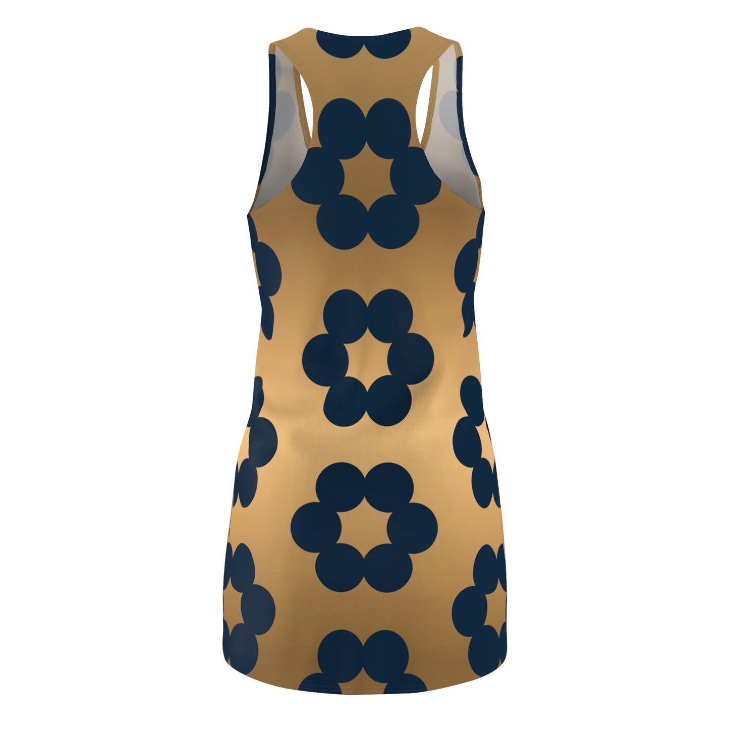Floral Racerback Dress mit Modernem Retro Muster für Damen