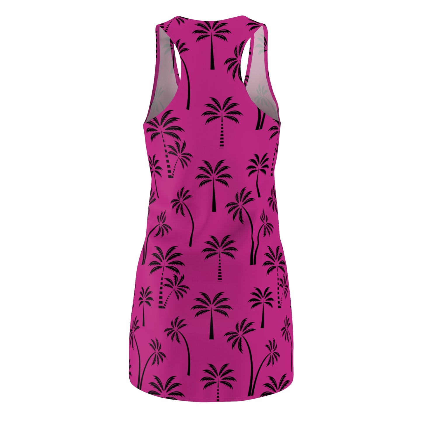 Pink Palmen Racerback Kleid – Leichtes Sommerkleid