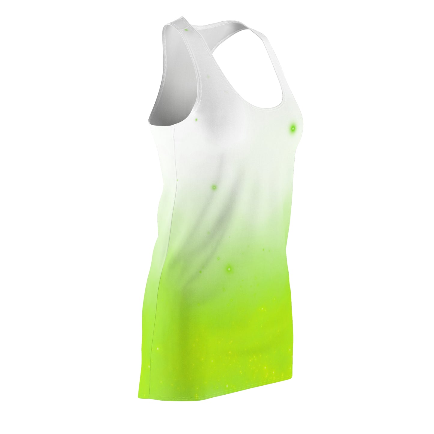Racerback Kleid mit Weiß-Grün Farbverlauf – leicht & sommerlich