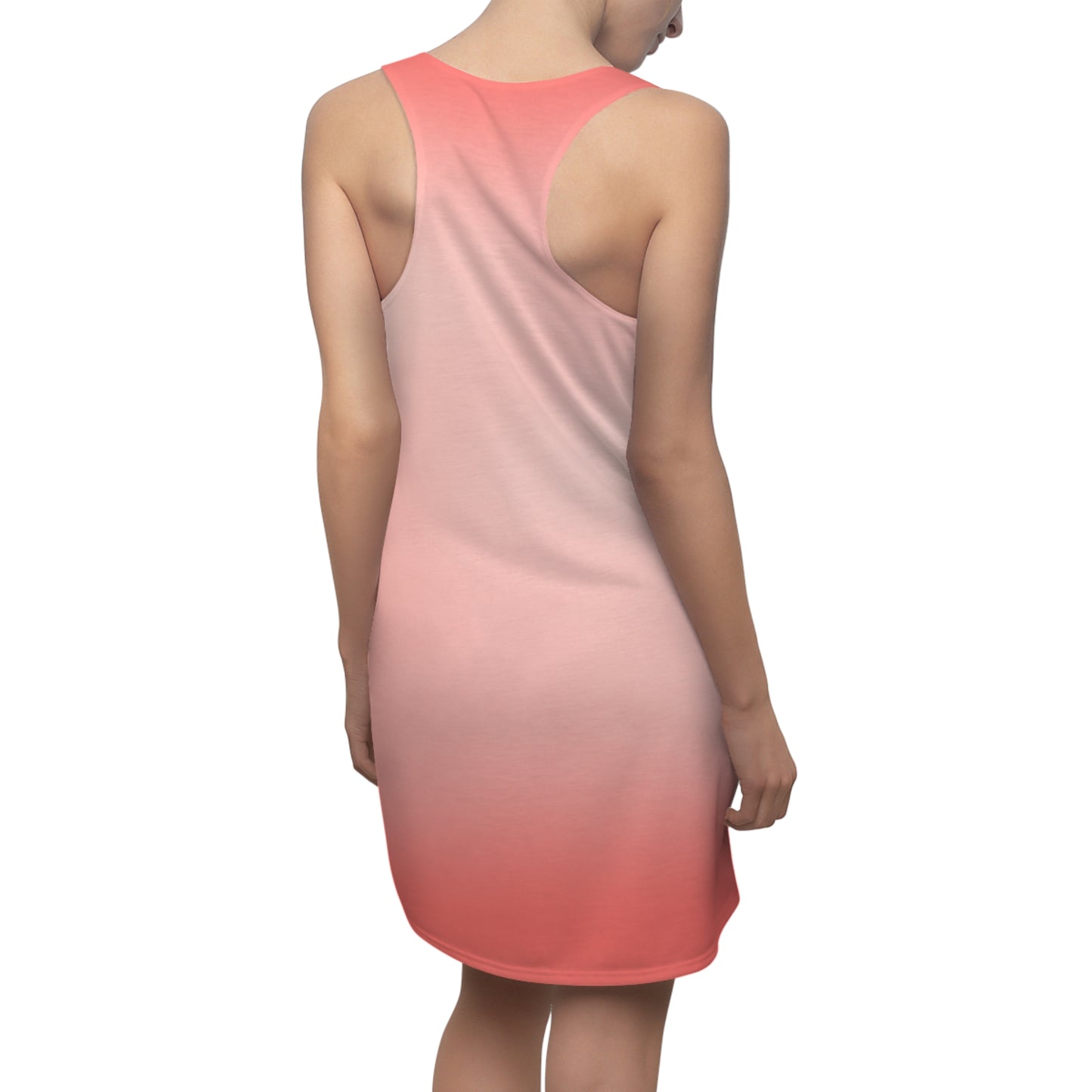 Love Gradient Racerback Dress for Women – Cute Summer Style, Casual Sleeveless Dress, Romantic Outfit, Trendy Fashion