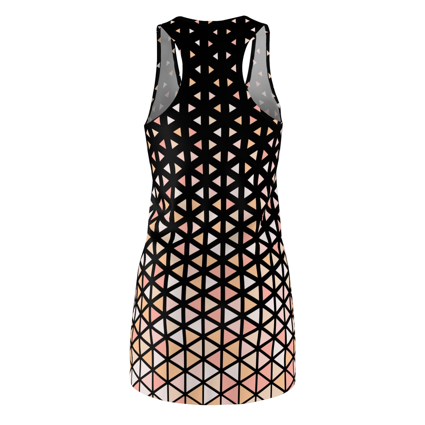 Buntes Dreieck Racerback Kleid – Trendige Sommer Damenmode