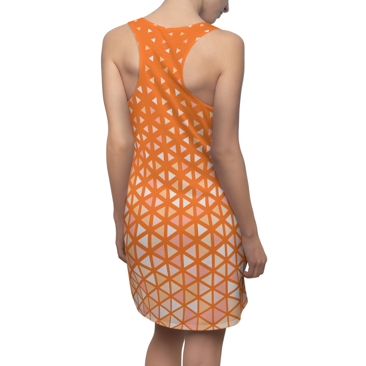 Buntes Dreieck Racerback Kleid – Trendige Sommer Damenmode
