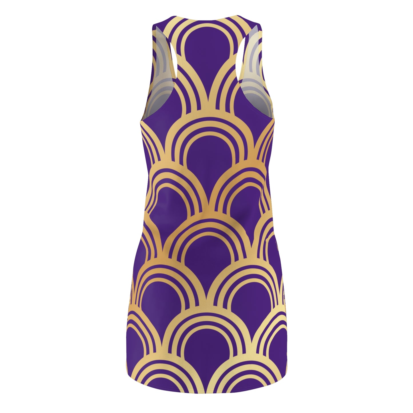 Luxury Racerback Dress mit Art Deco Bogen Muster mor