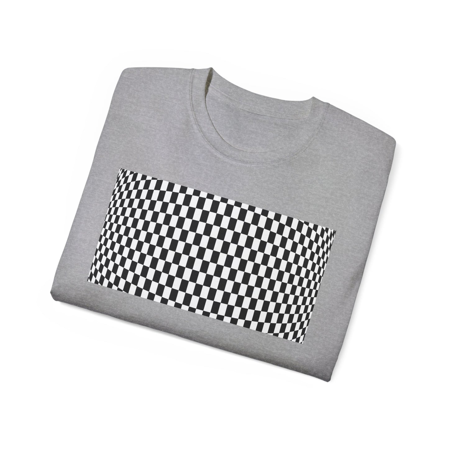 Black White Checkerboard T-Shirt – Retro Streetwear Tee