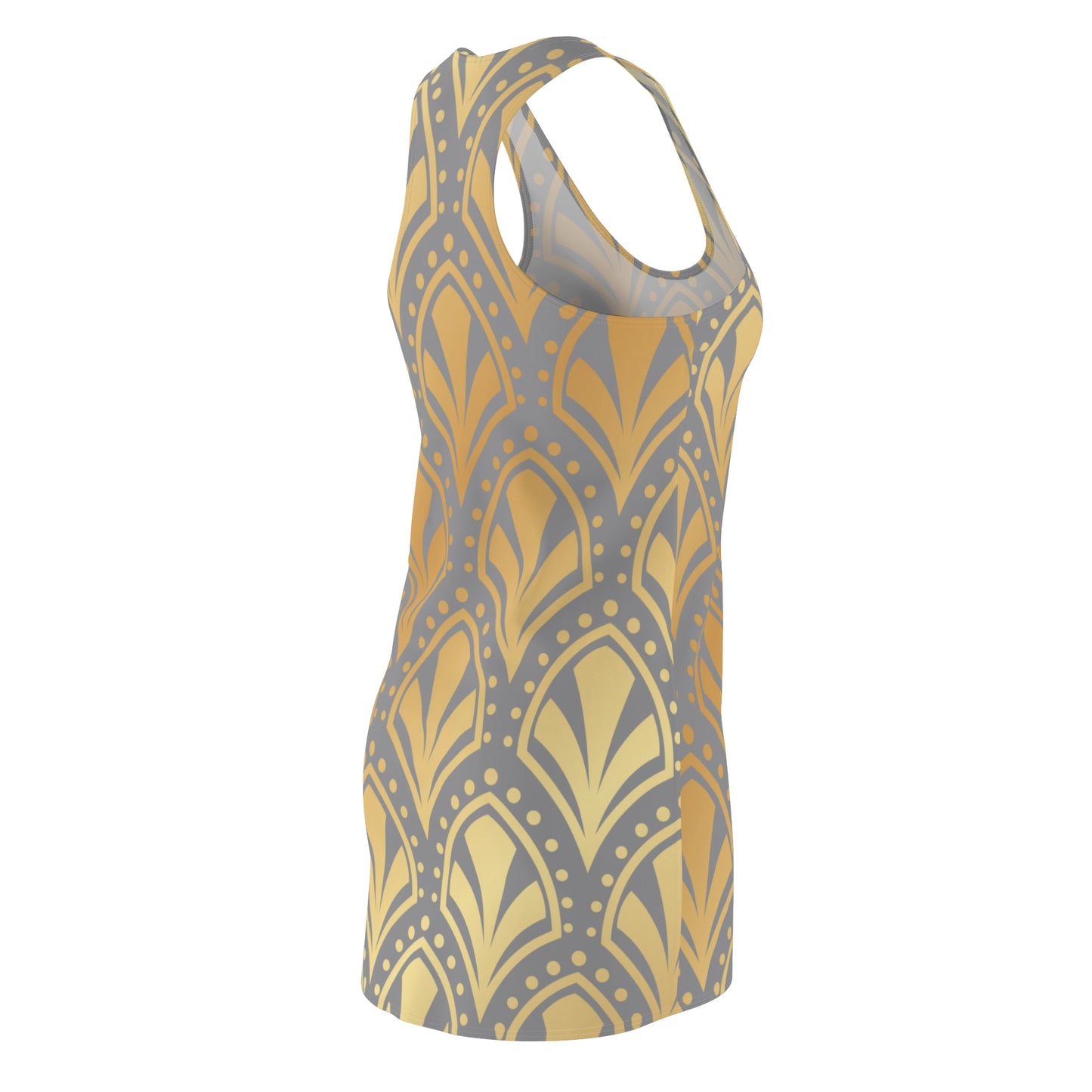 Luxury Racerback Dress mit Elegant Art Deco Muster