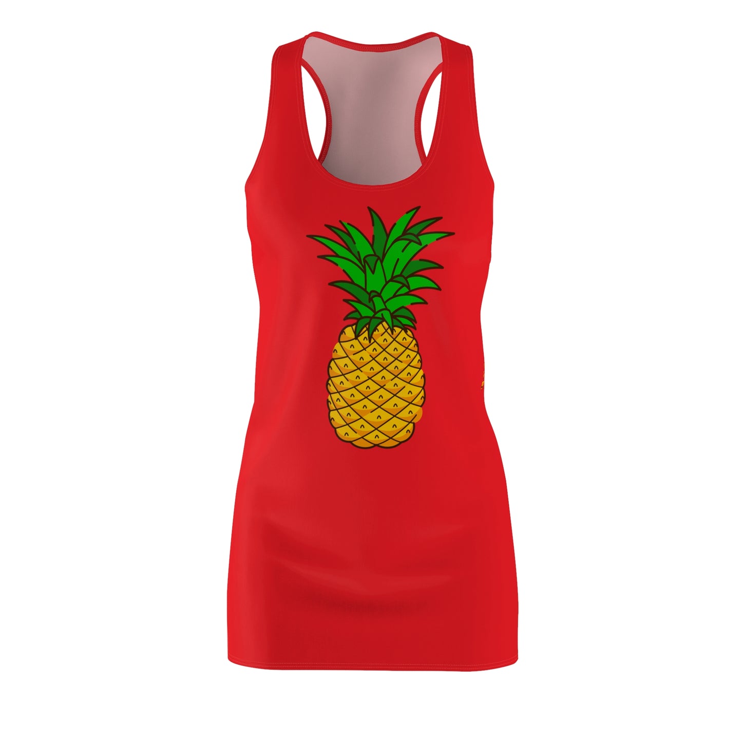 Ananas Racerback Kleid – Tropisches Sommerkleid