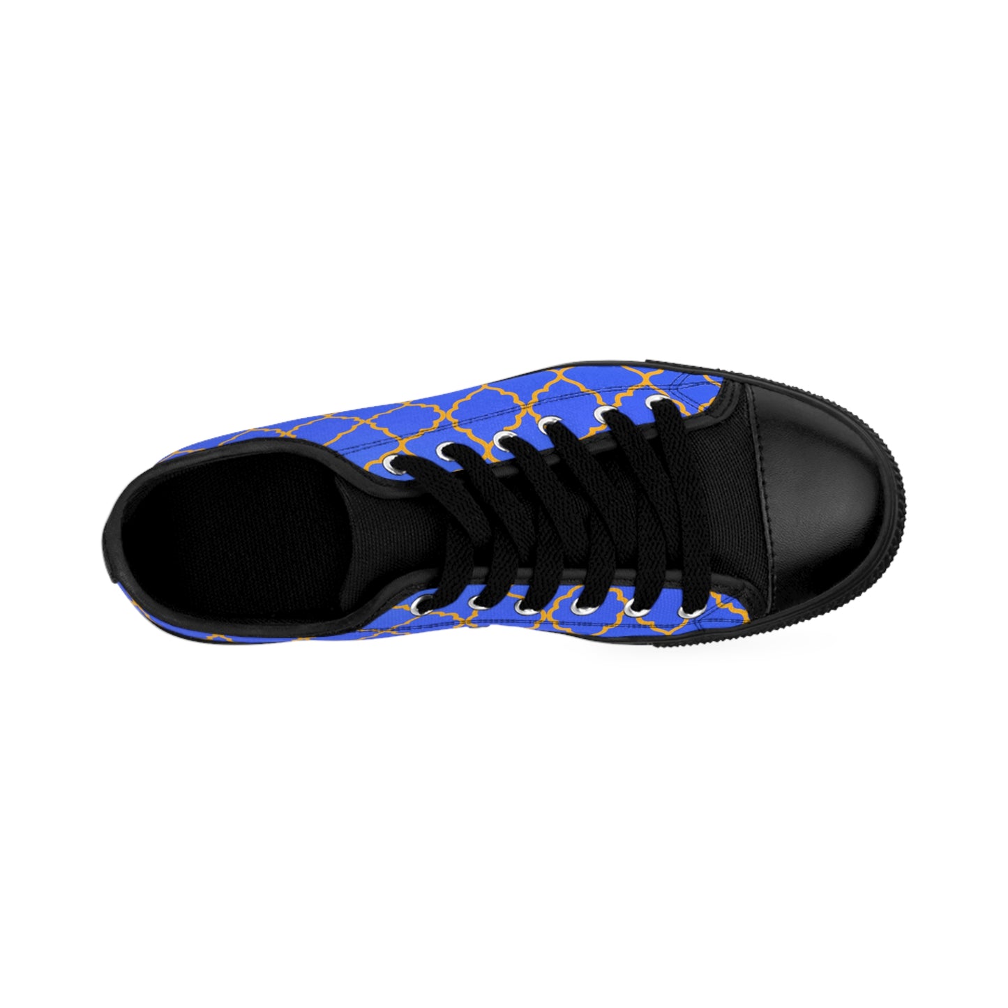 Blue Canvas Sneakers Women – Casual Lace-Up Street Style Shoes