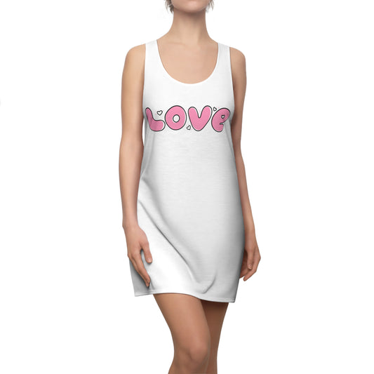 Love Pink Herz Racerback Kleid – Streetwear Damenmode