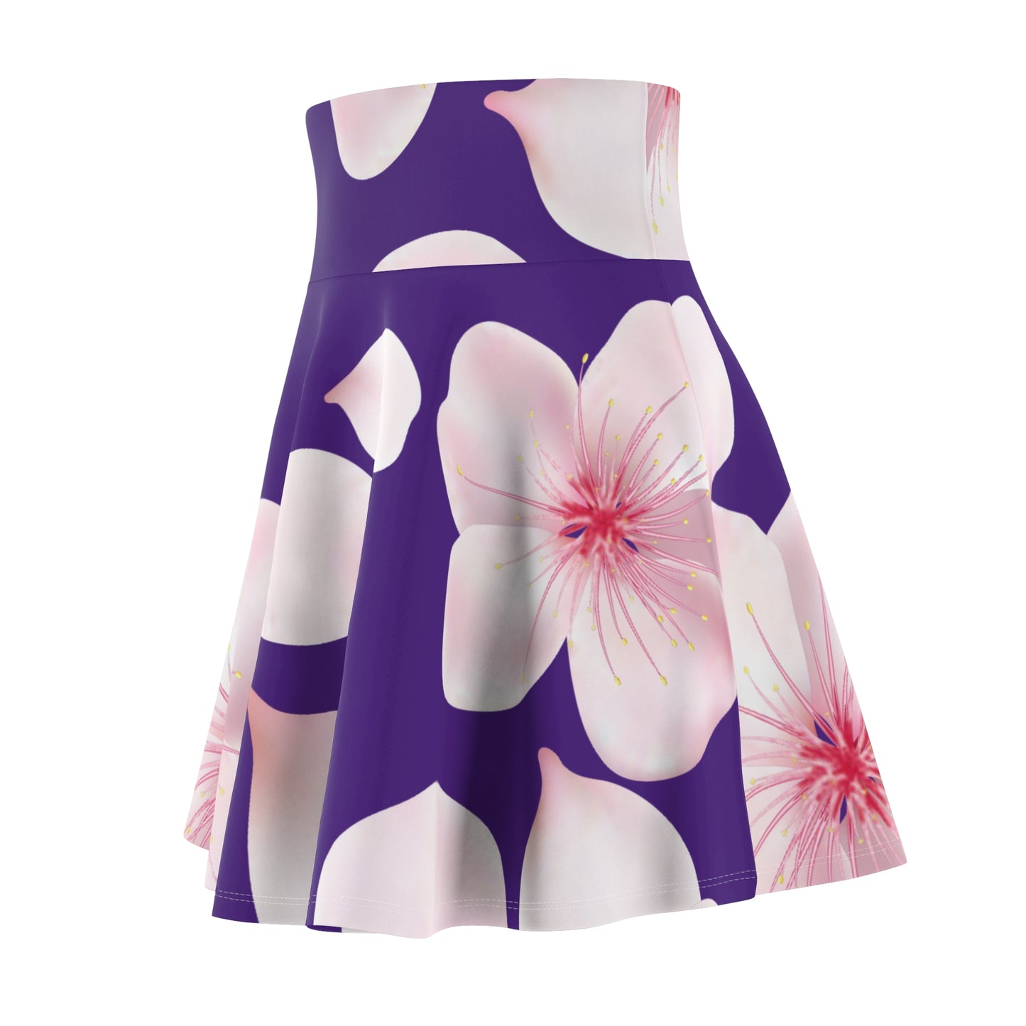 Lilaner Damen Rock Blütenmuster Skater Elegant Sommer Casual