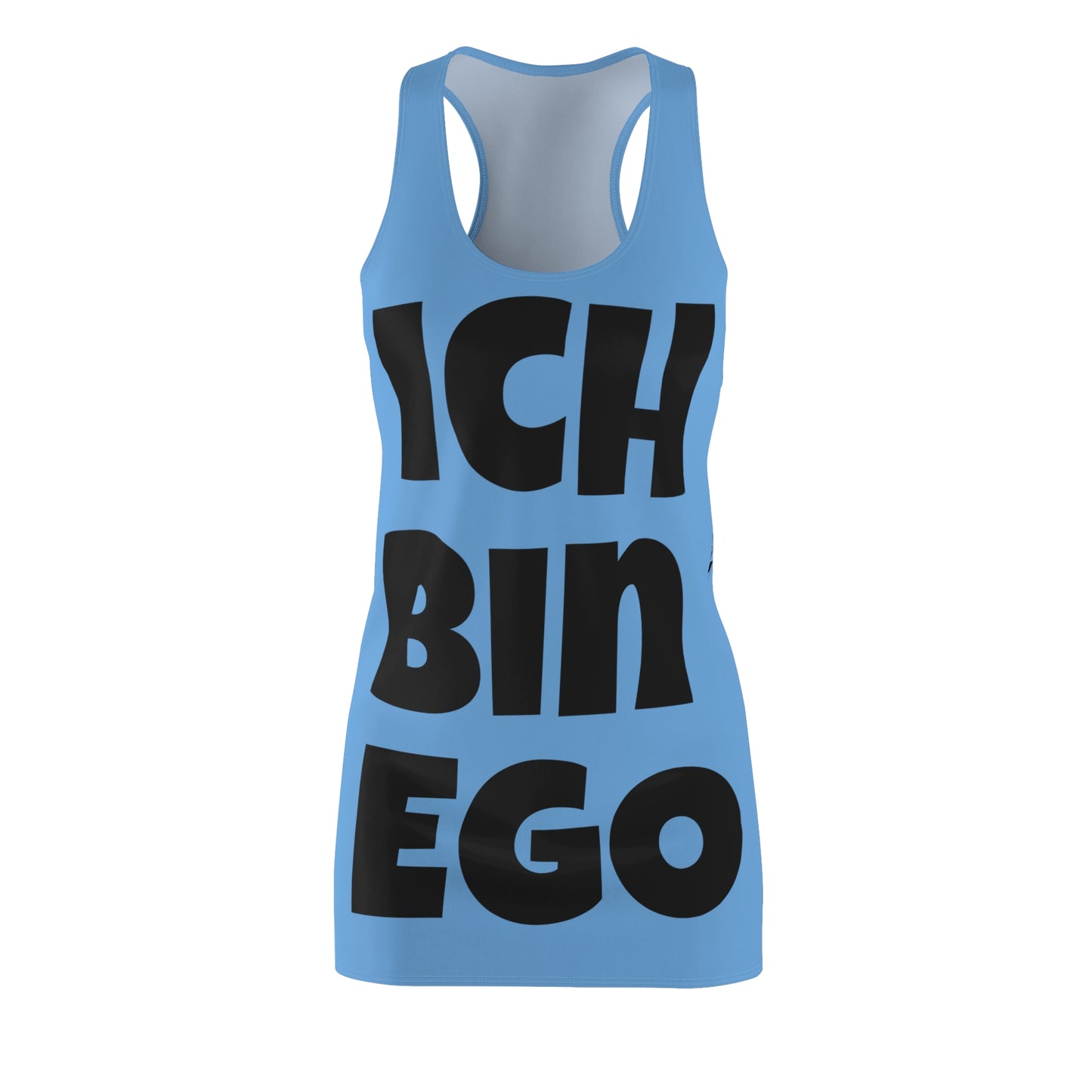 Ich Bin Ego Racerback Kleid – Statement Sommerkleid
