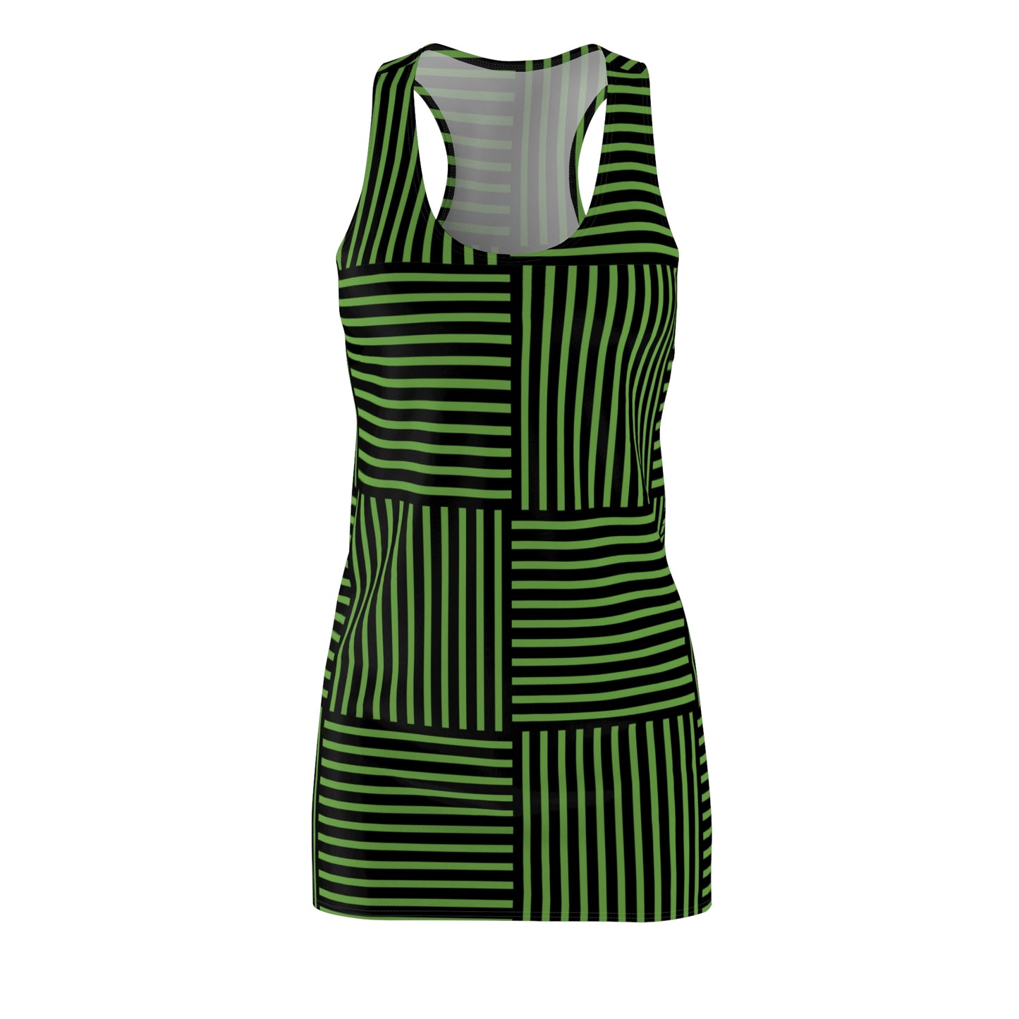 Streifen Racerback Kleid – Modernes Sommerkleid
