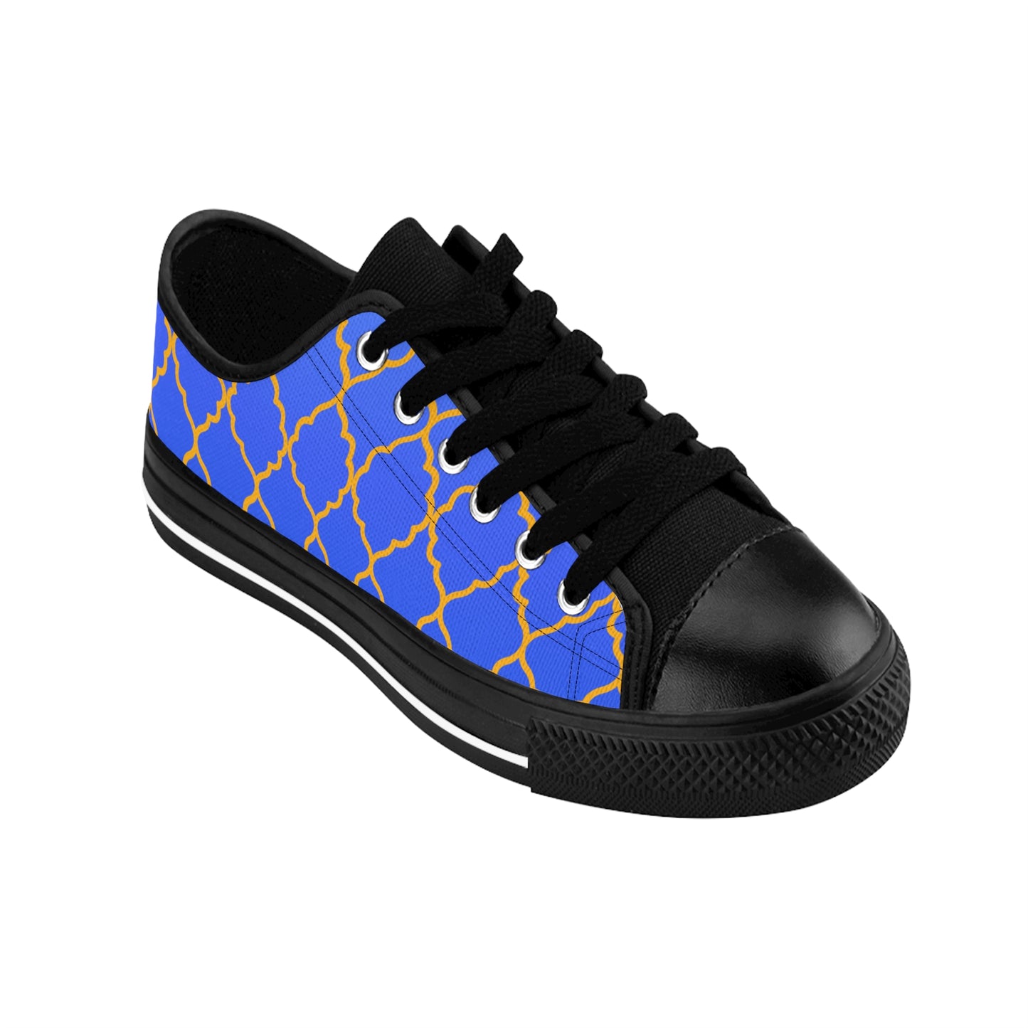 Blue Canvas Sneakers Women – Casual Lace-Up Street Style Shoes
