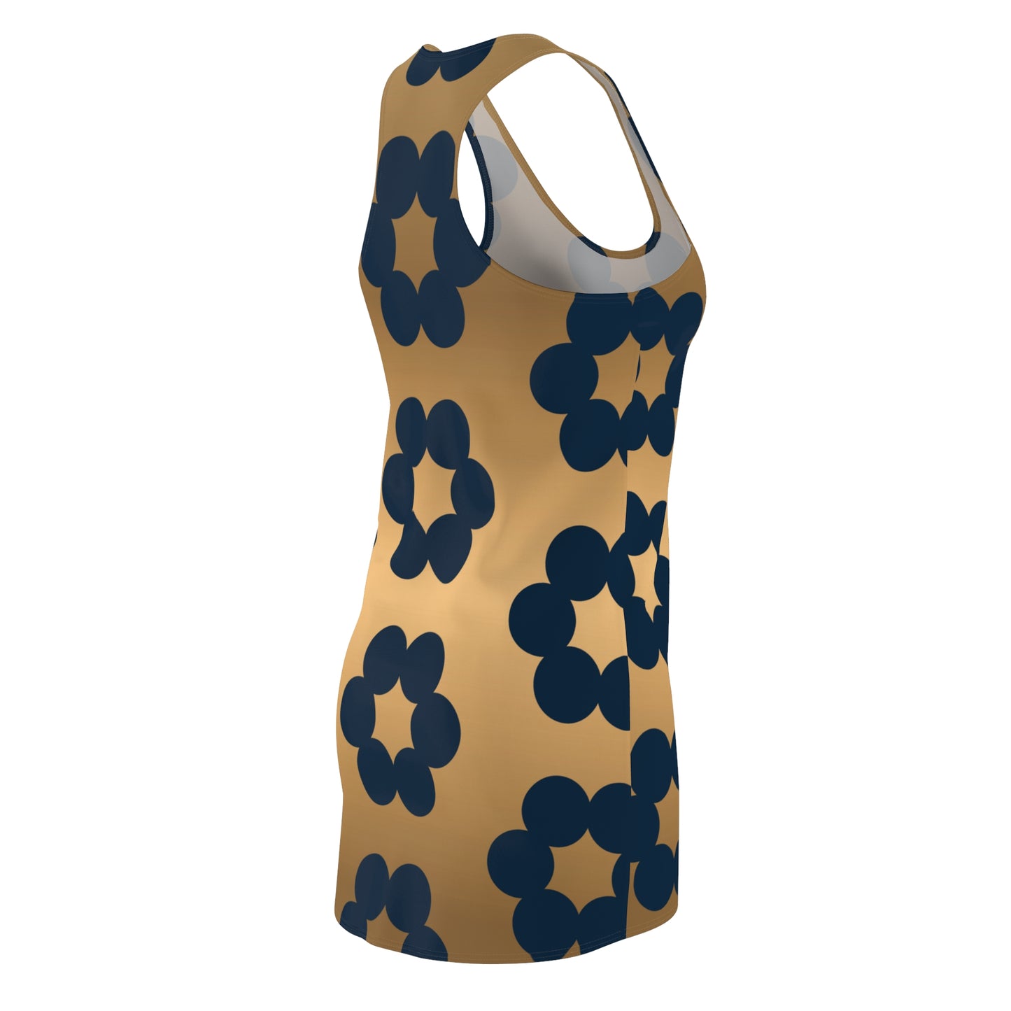 Floral Racerback Dress mit Modernem Retro Muster für Damen