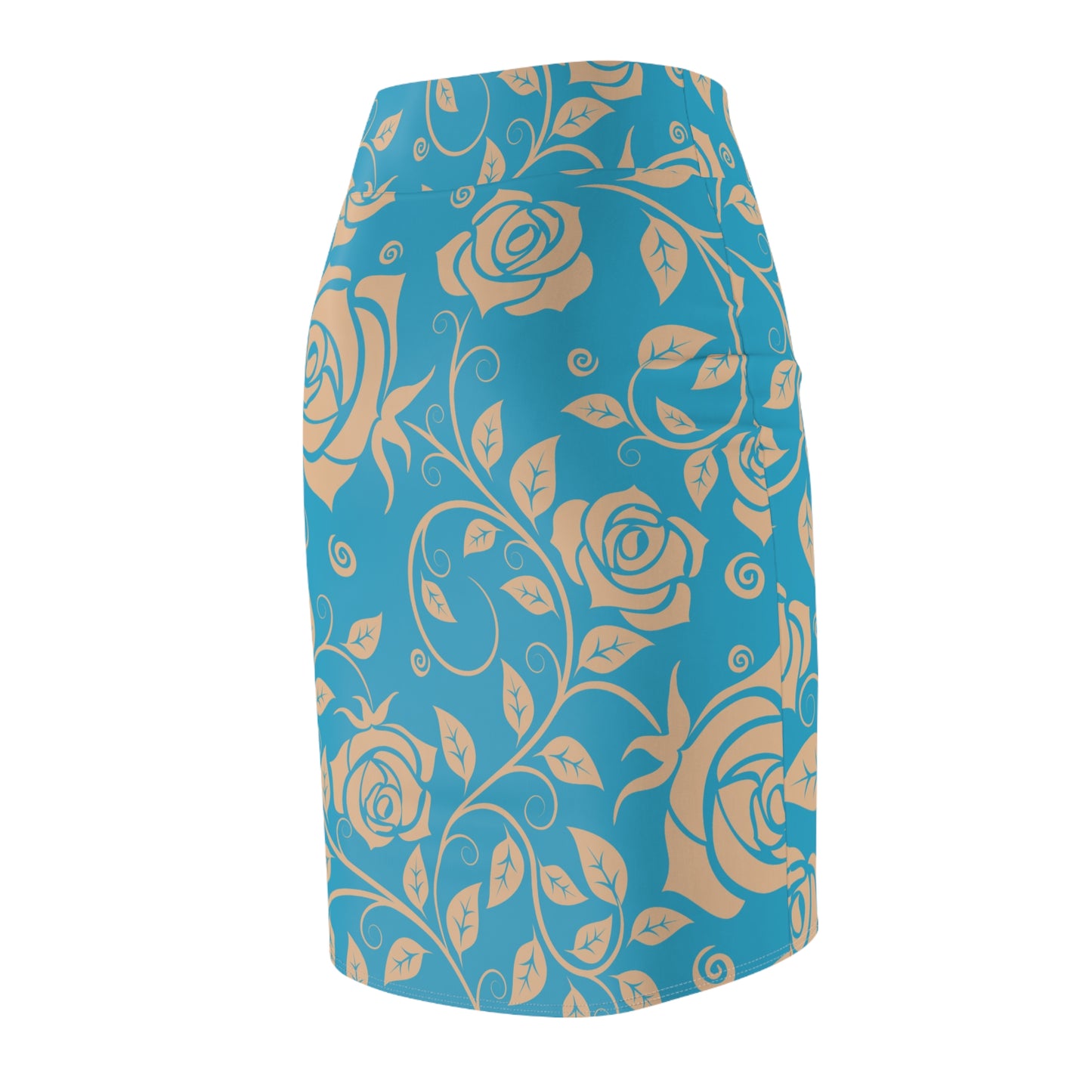 Damen Rock Floral Bleistift Elegant Business Event