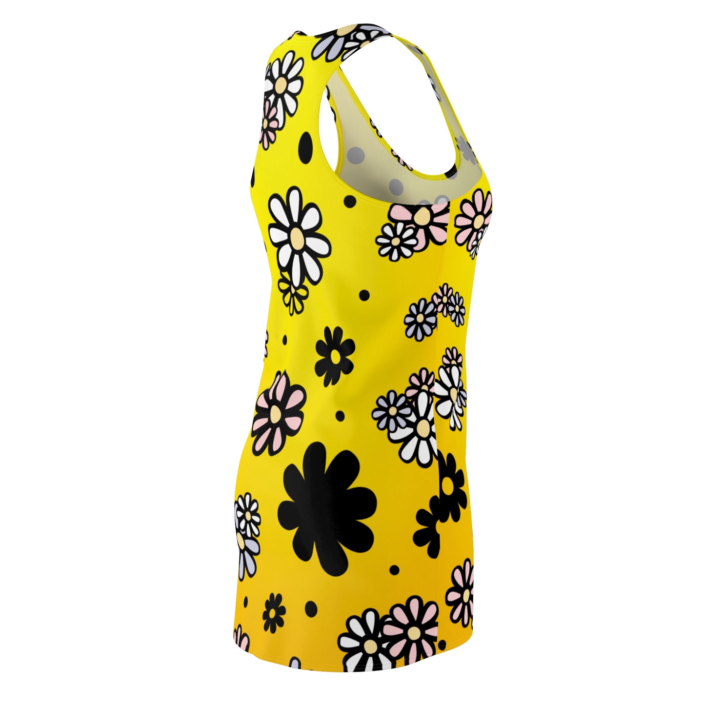 Racerback Damenkleid Sommer – Blumenmuster, verspielt & modern