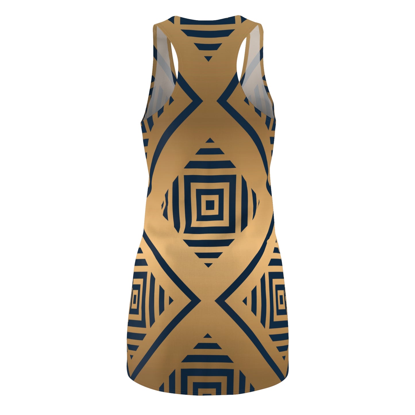 Abstract Tribal Racerback Kleid | Geometrisches Retro Design