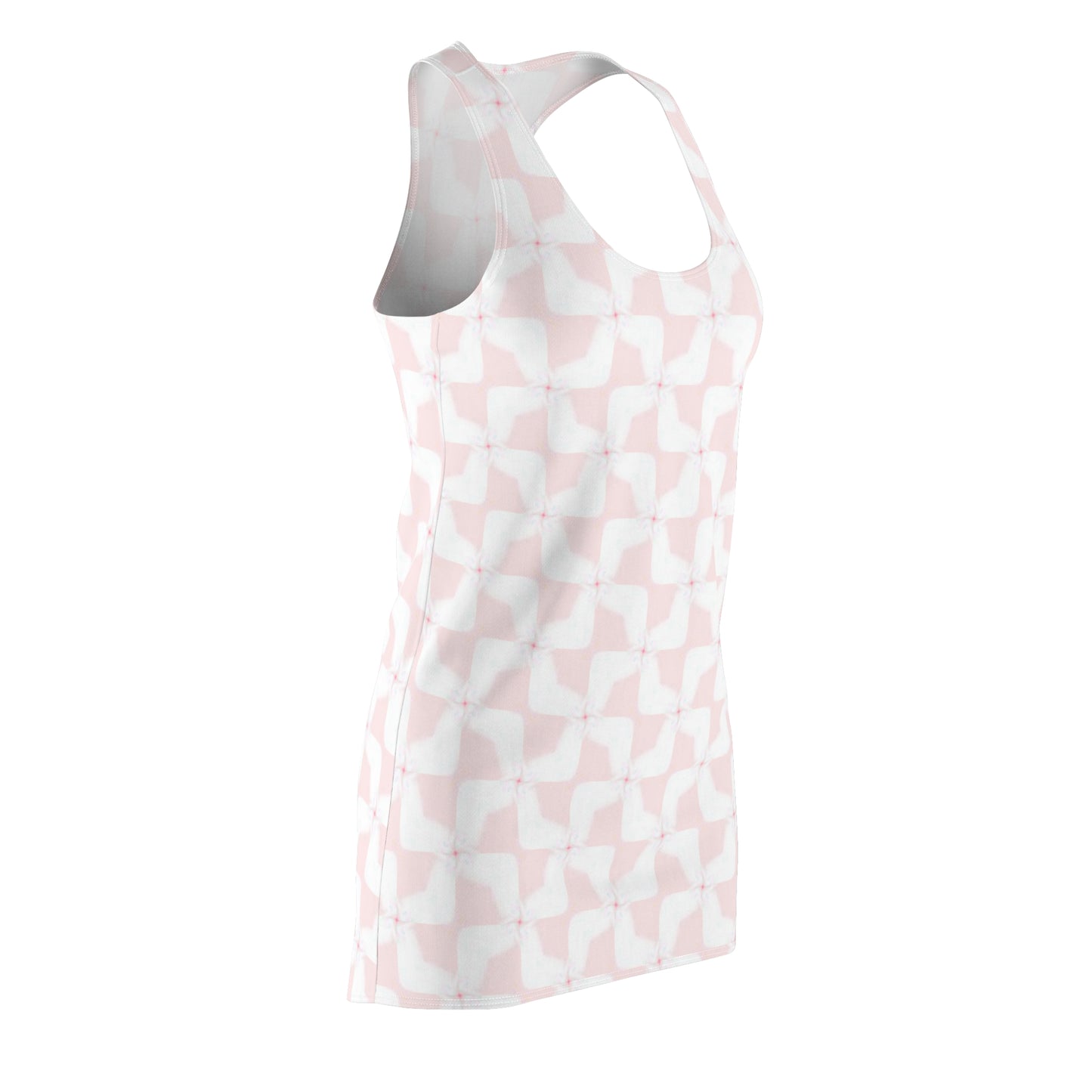 Racerback Damenkleid Sommer – Zartes Pastellmuster, leicht & modern