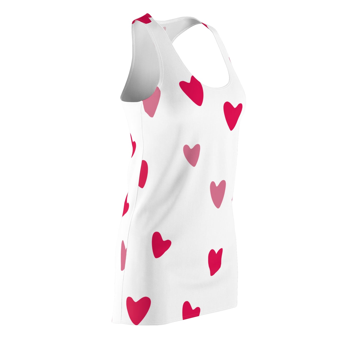 Pink Herz Racerback Kleid – Süßes Sommerkleid