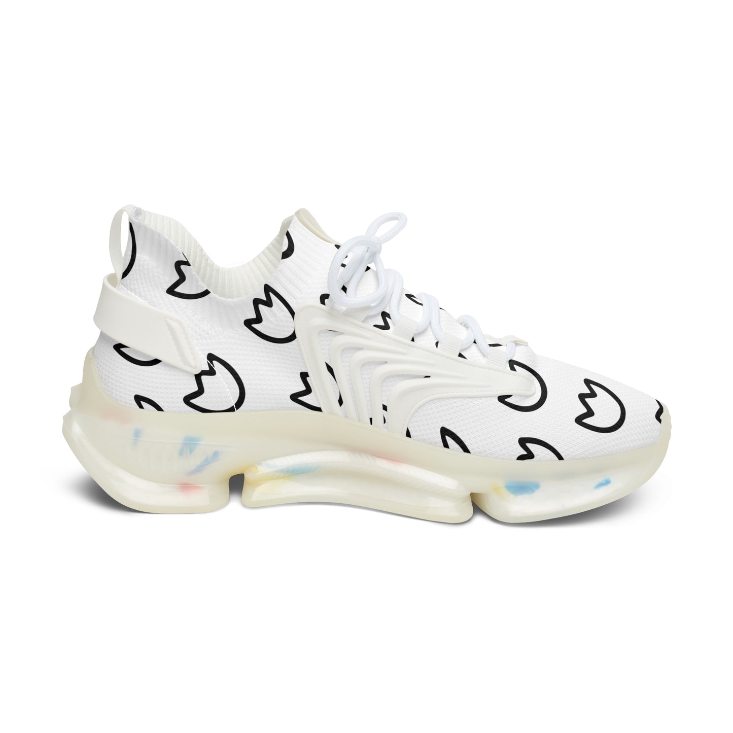 Damen Sneaker mit Tulpenmuster – Stylische Sportschuhe