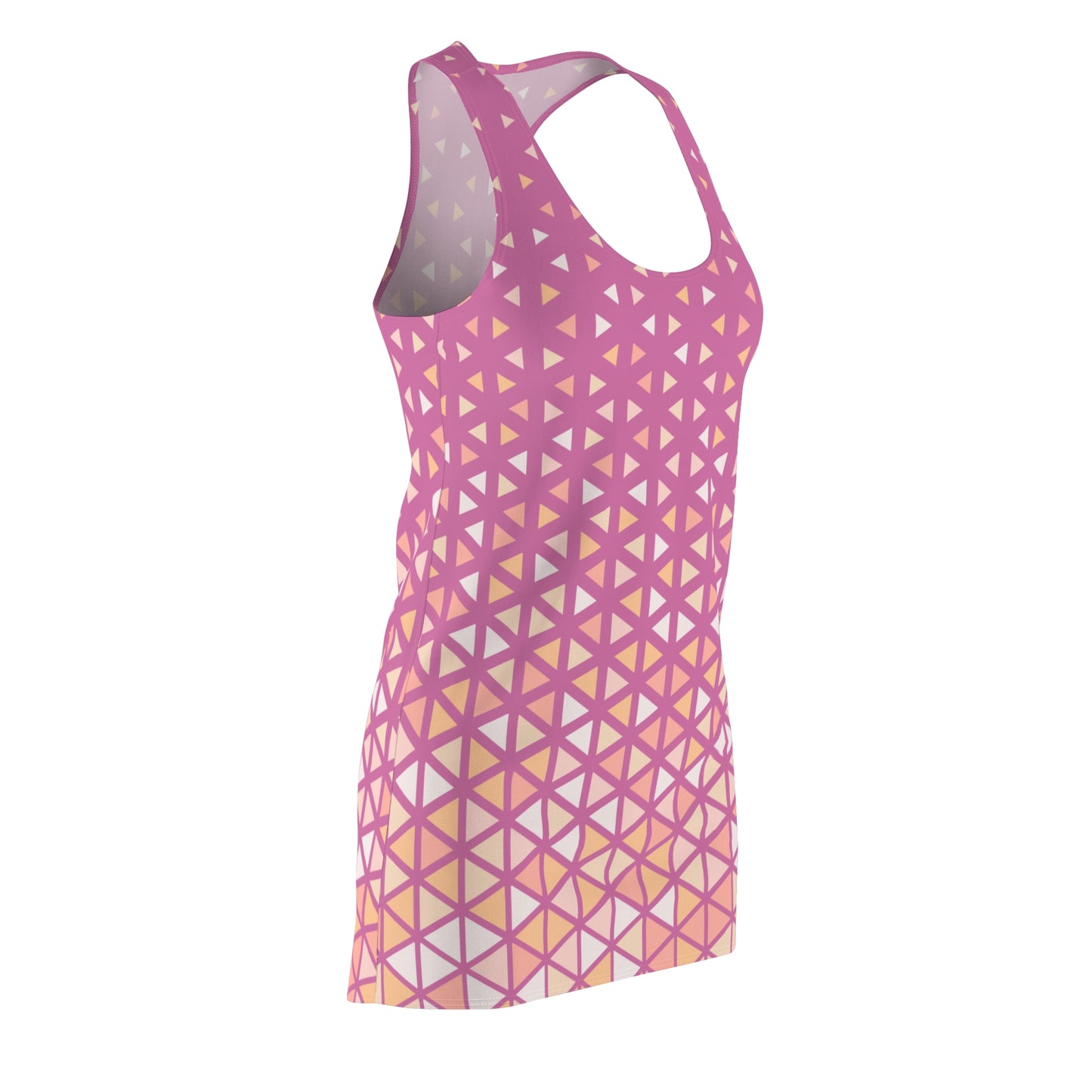 Buntes Dreieck Racerback Kleid – Trendige Sommer Damenmode