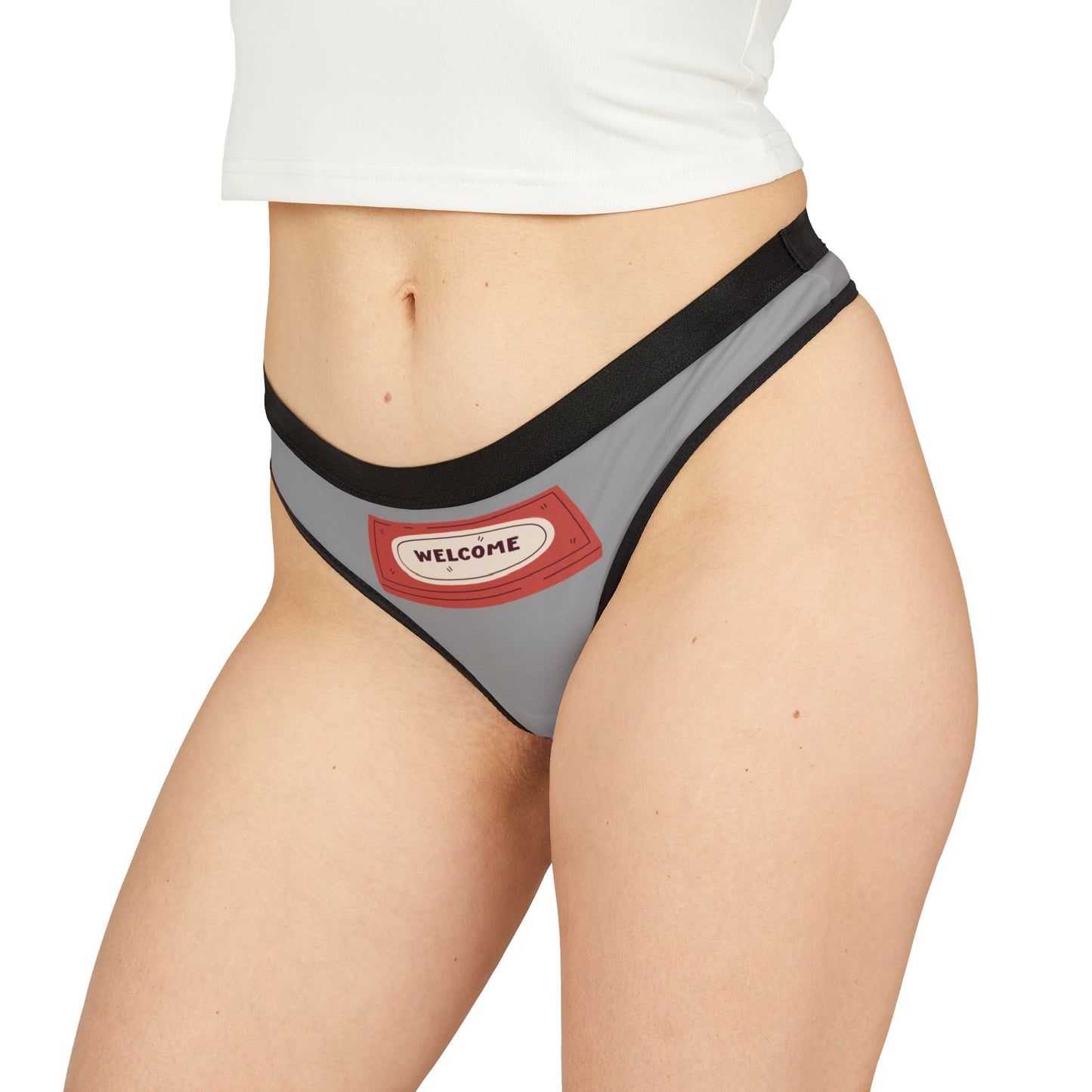 Damen Thong Unterwäsche Welcome Bequeme Slips MauserDesign