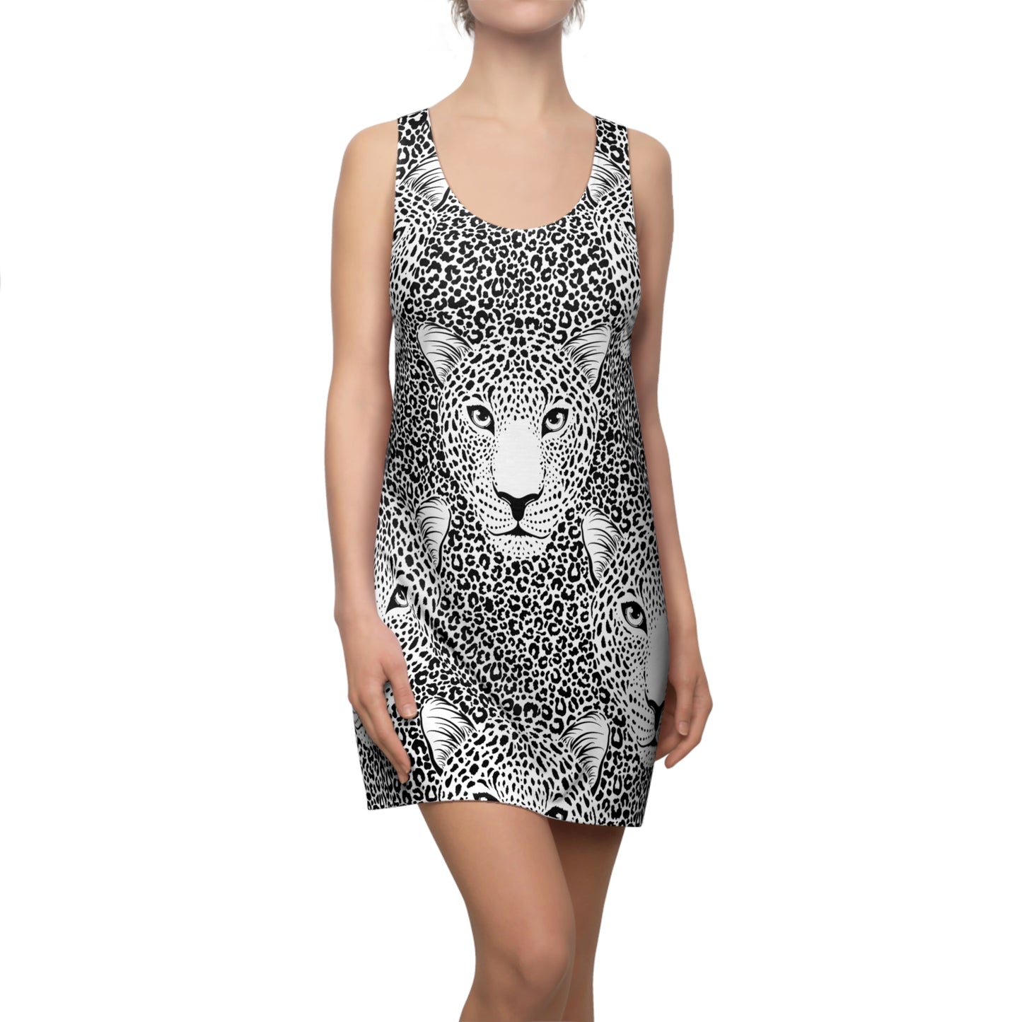 Leopard Print Racerback Kleid – Sommerkleid mit Animal Print, Sexy Streetwear, Trendiges Party Outfit für Damen