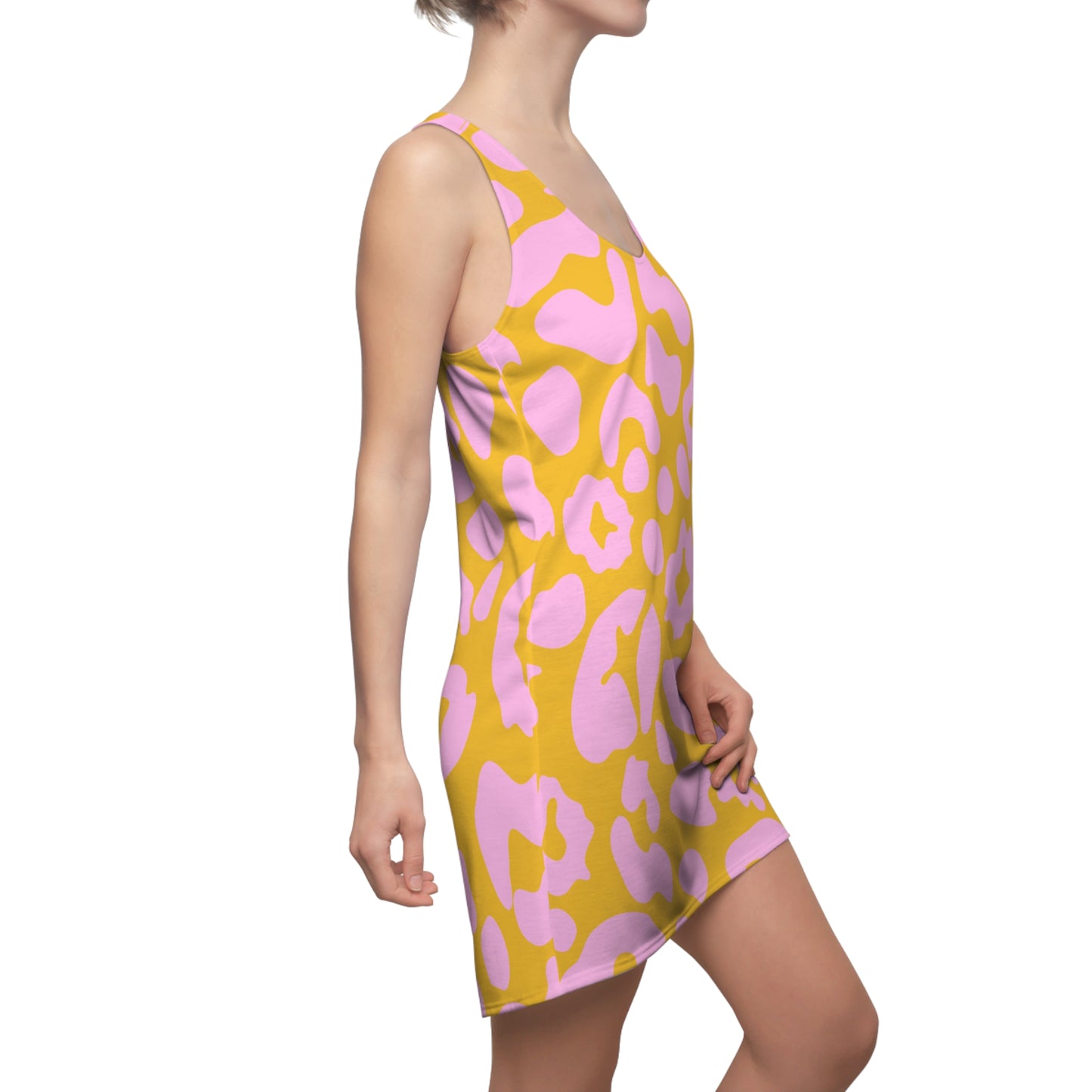Pink Leopard Racerback Kleid – Trendiges Sommerkleid