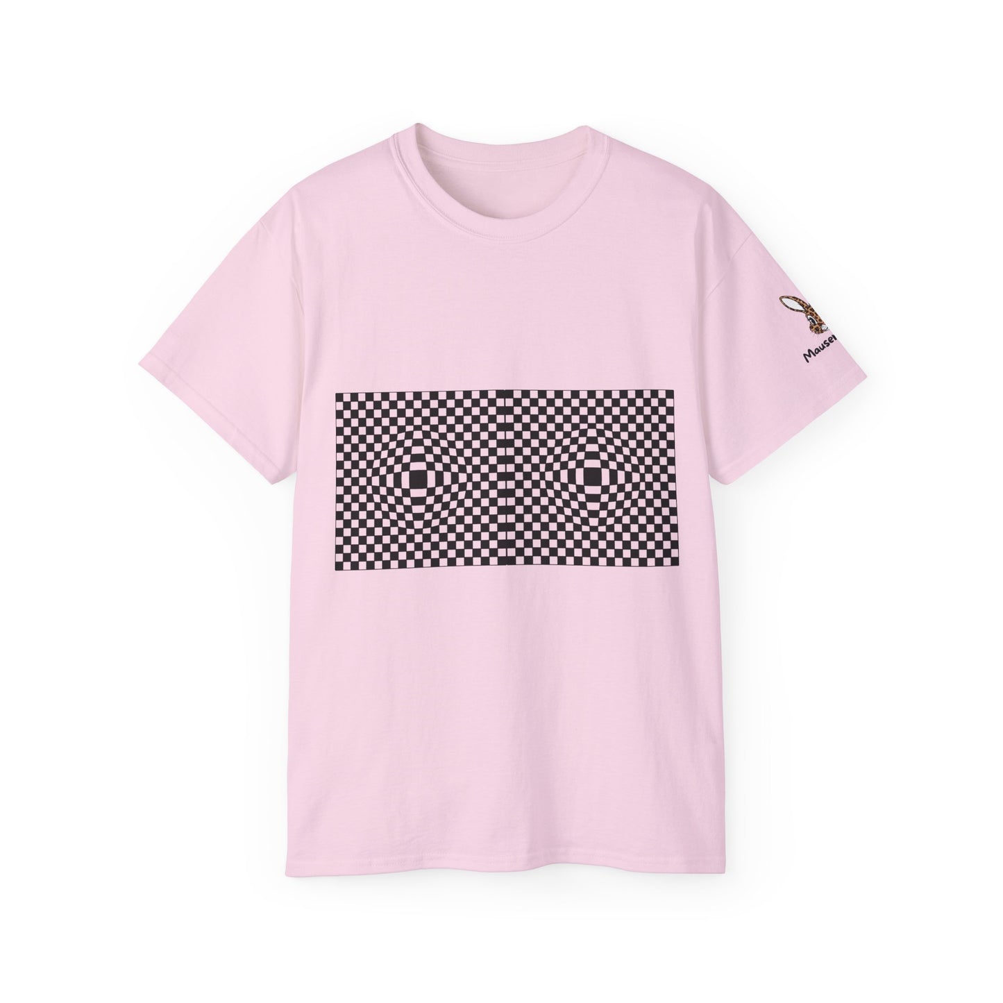 Optical Checkerboard Damen T-Shirt | Retro Illusion Streetwear
