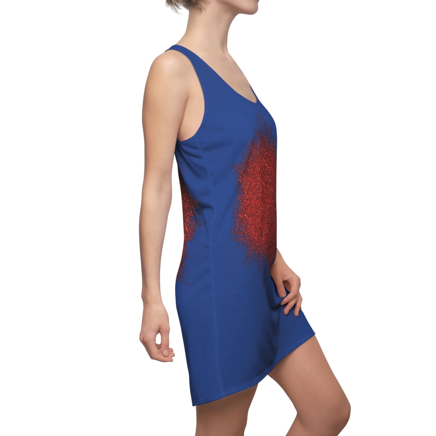 Rot Sparkle Racerback Kleid – Stylishes Partykleid