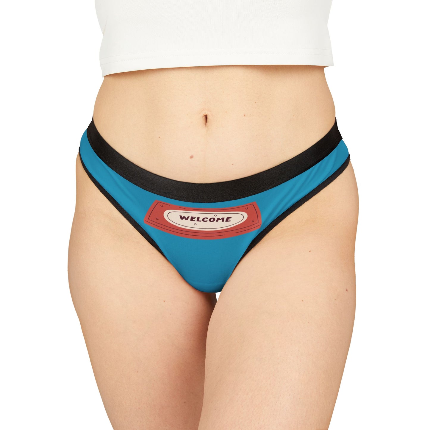 Damen Thong Unterwäsche Welcome Bequeme Slips MauserDesign