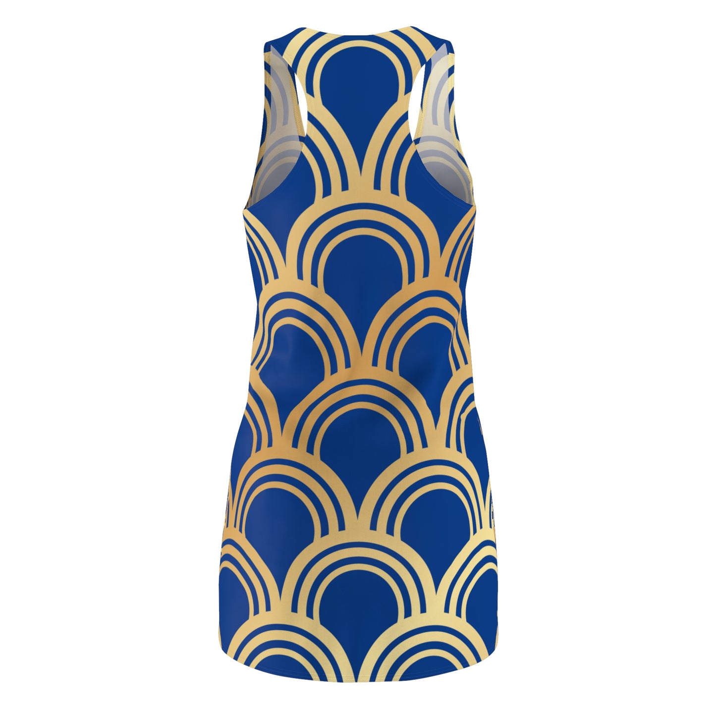 Luxury Racerback Dress mit Art Deco Bogen Muster Mavi