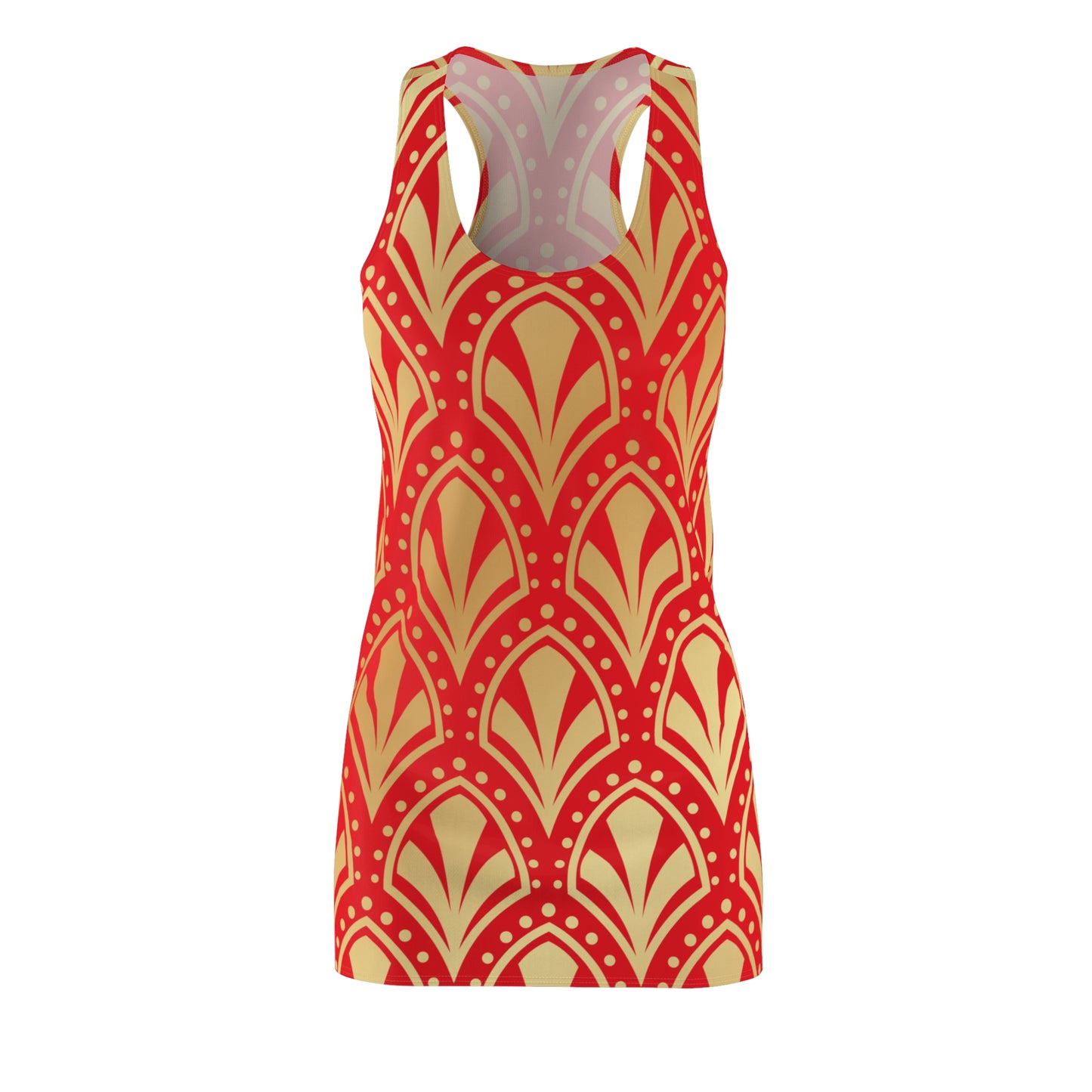 Luxury Racerback Dress mit Elegant Art Deco Muster