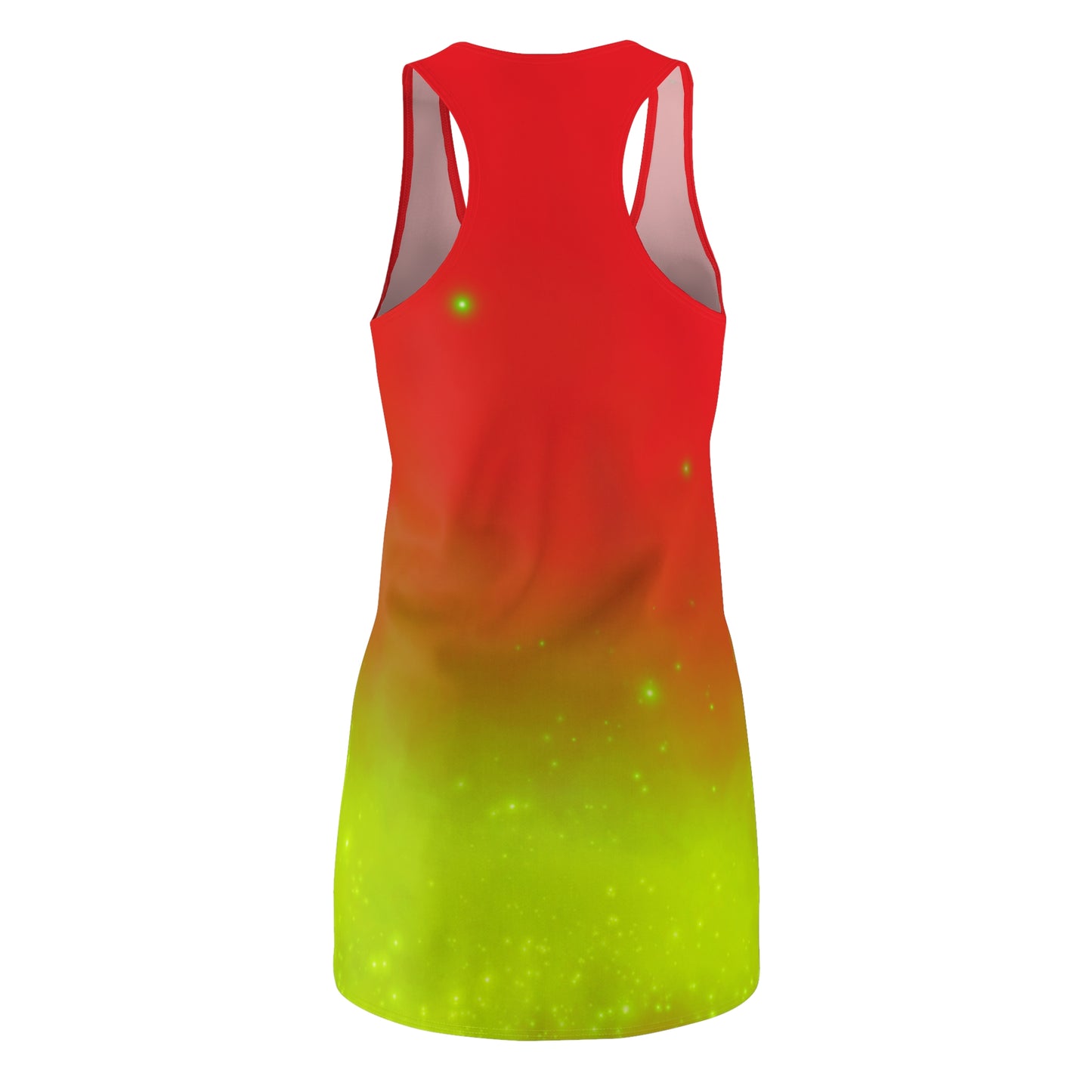 Racerback Kleid mit Rot-Grün Farbverlauf – leicht & sommerlich