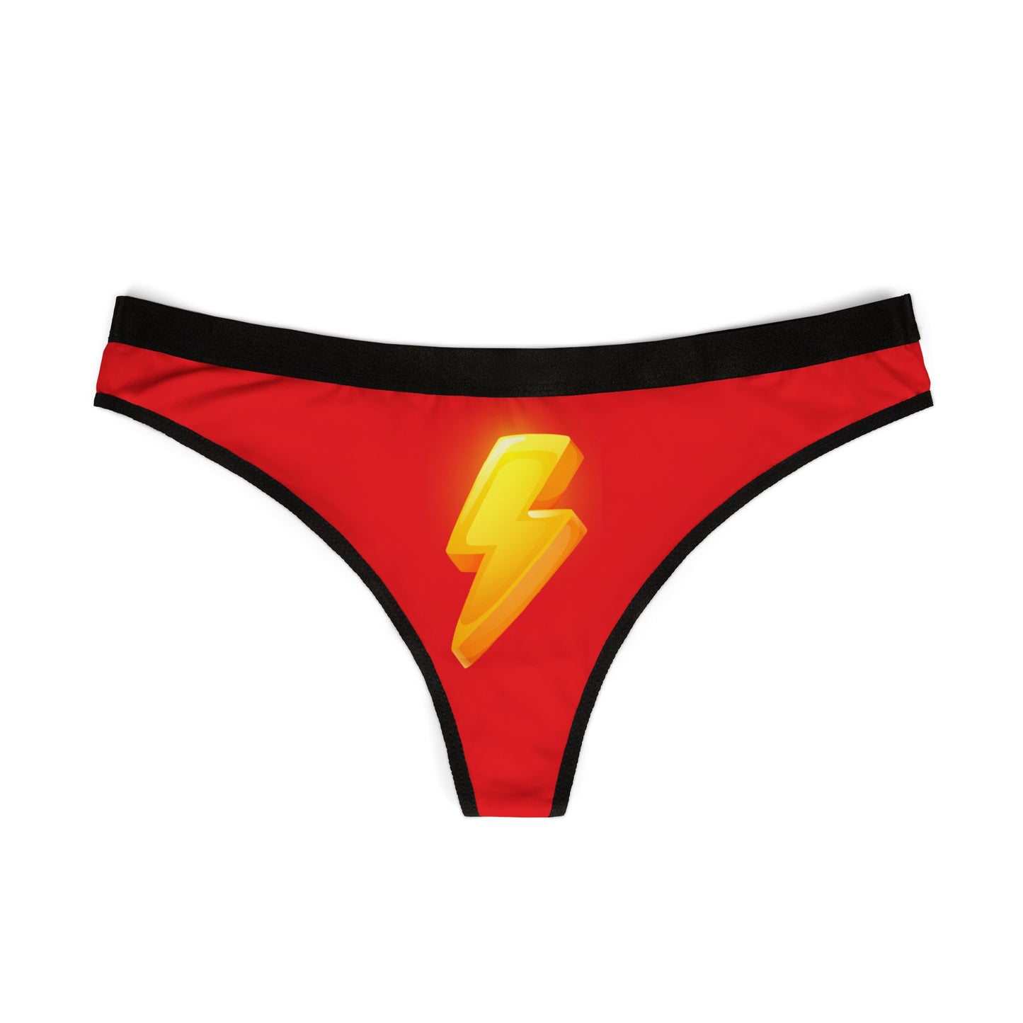 Damen Thong Unterwäsche Bequeme Atmungsaktive Slips Blitz Print Flash