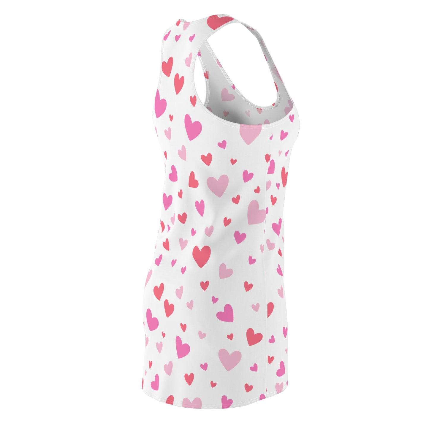 Pink Herz Racerback Kleid – Verspieltes Sommerkleid