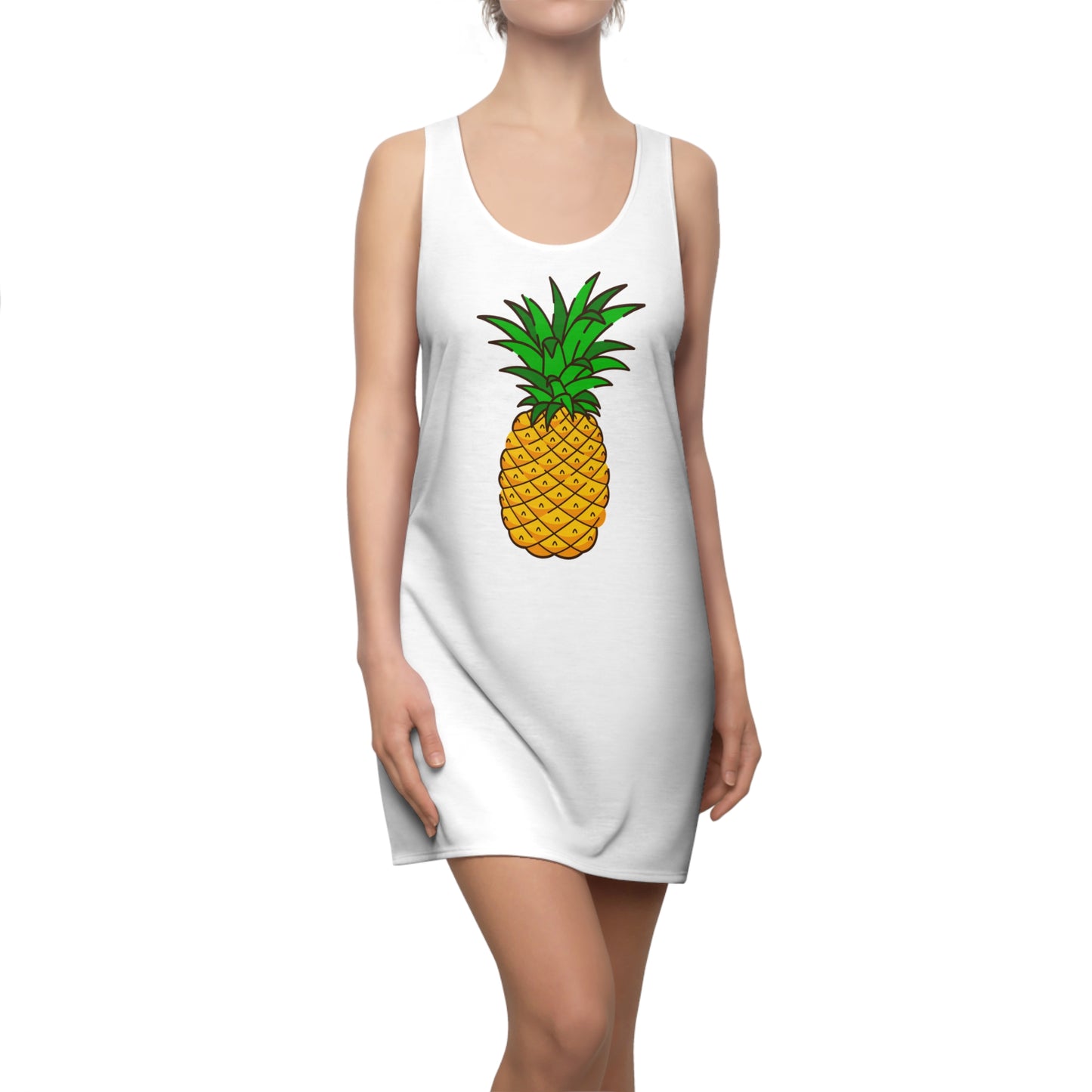 Ananas Racerback Kleid – Tropisches Sommerkleid