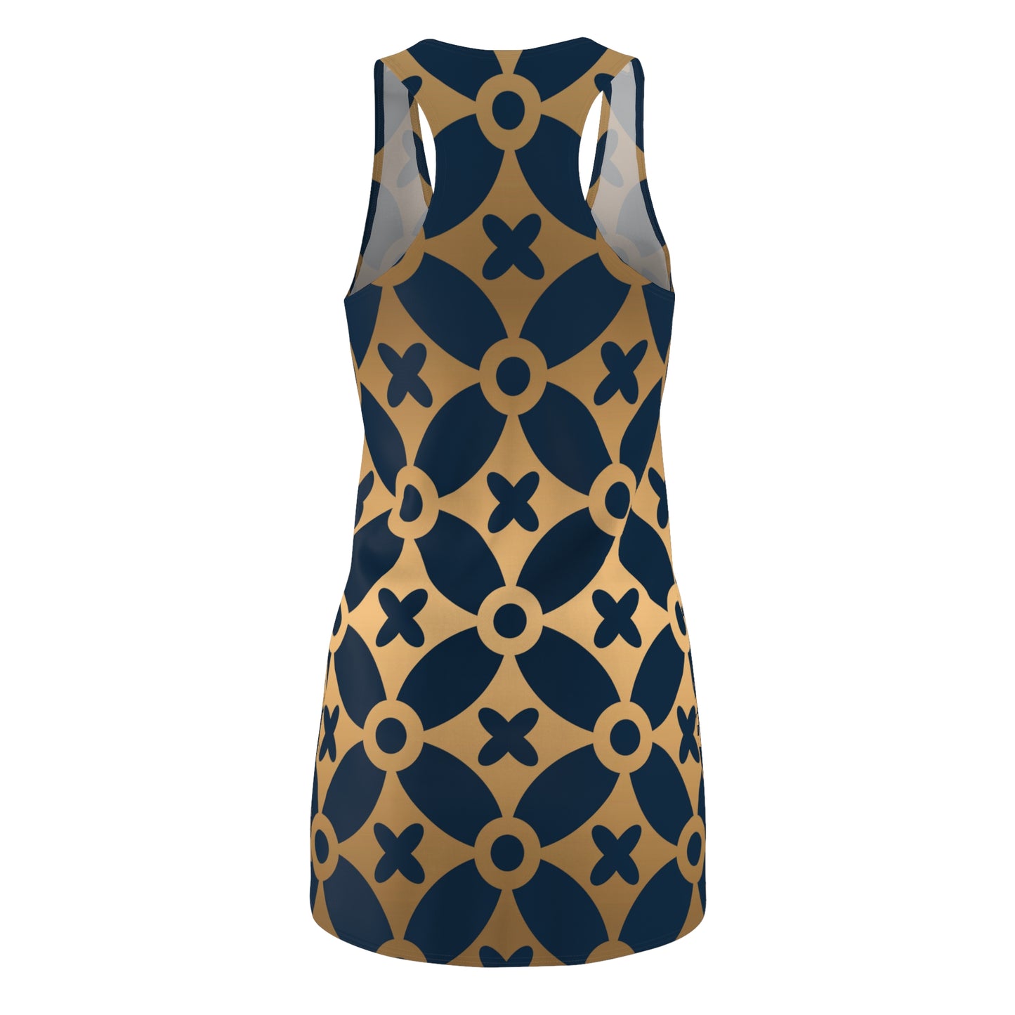 Abstract Floral Racerback Kleid | Geometrisches Muster