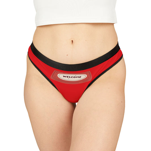 Damen Thong Unterwäsche Welcome Bequeme Slips MauserDesign