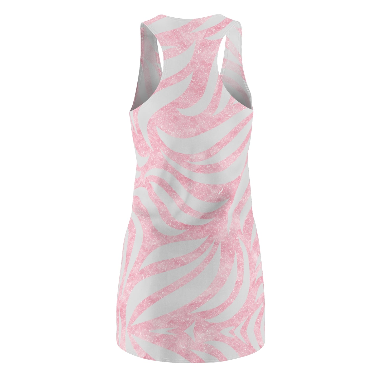 Rosa Racerback Kleid – Leichtes Sommerkleid mit abstraktem Muster